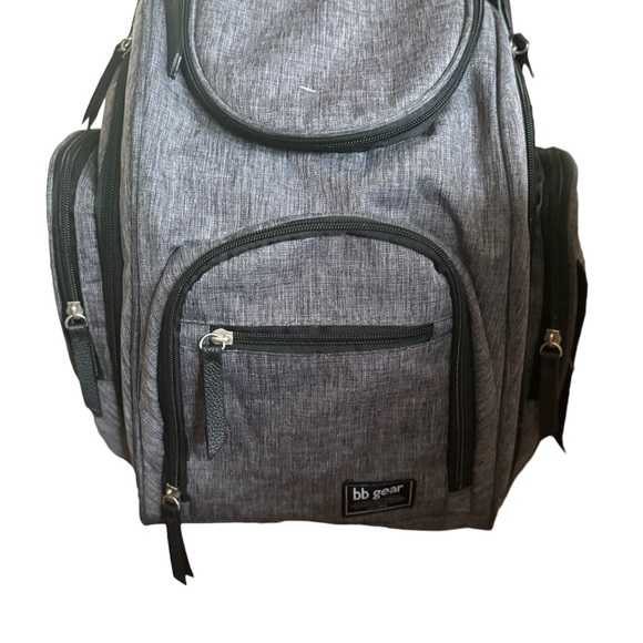 BB Gear Baby Boom Backpack Diaper Bag Gray - Picture 11 of 15